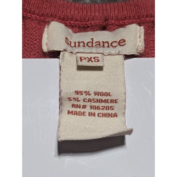 Sundance Pullover Sweater Women Size PXS Pink Long Sleeve Knit - Picture 6 of 10